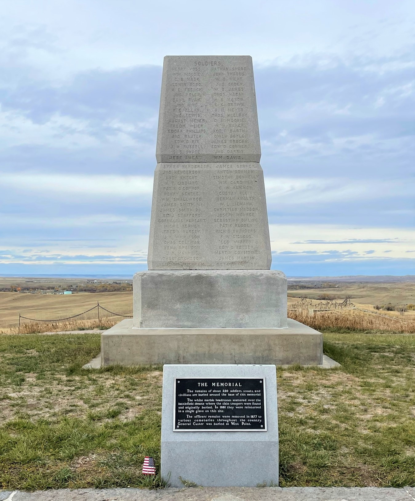 Monument at Little Bighorn Battlefield
