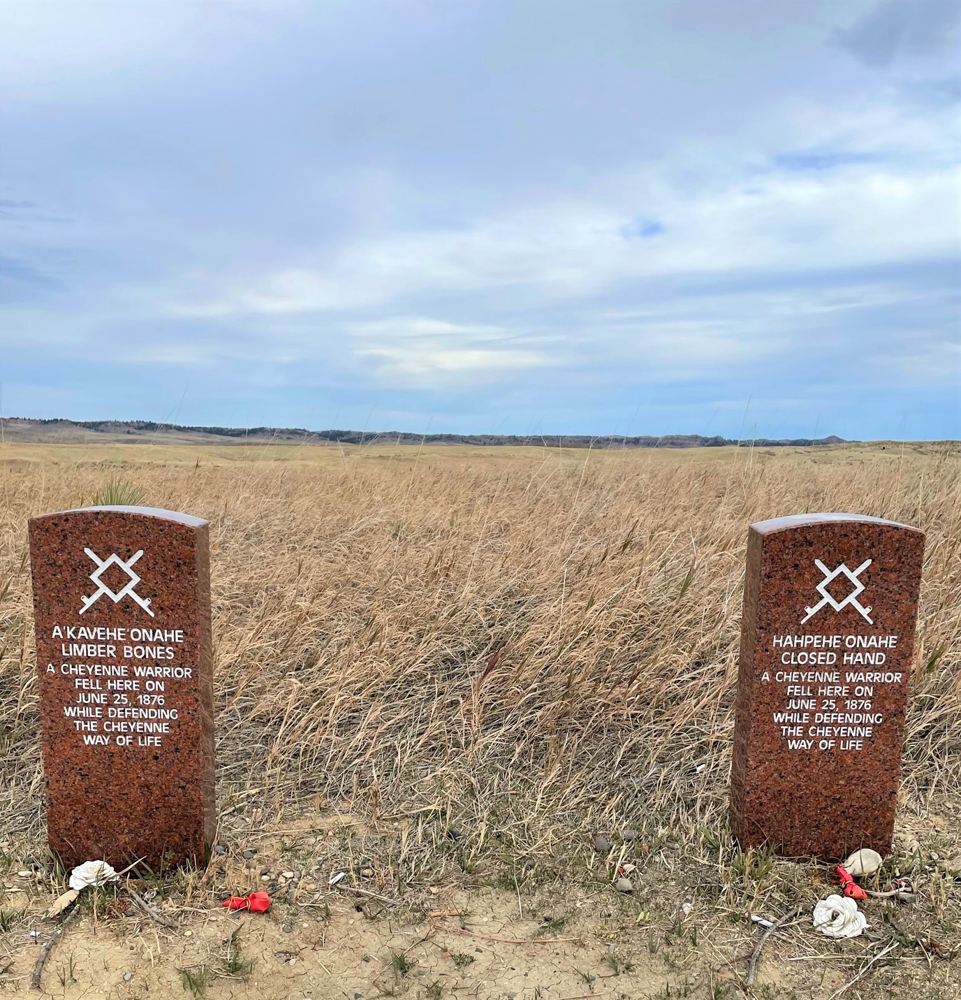 Gravestones at Little Bighorn Battlefield