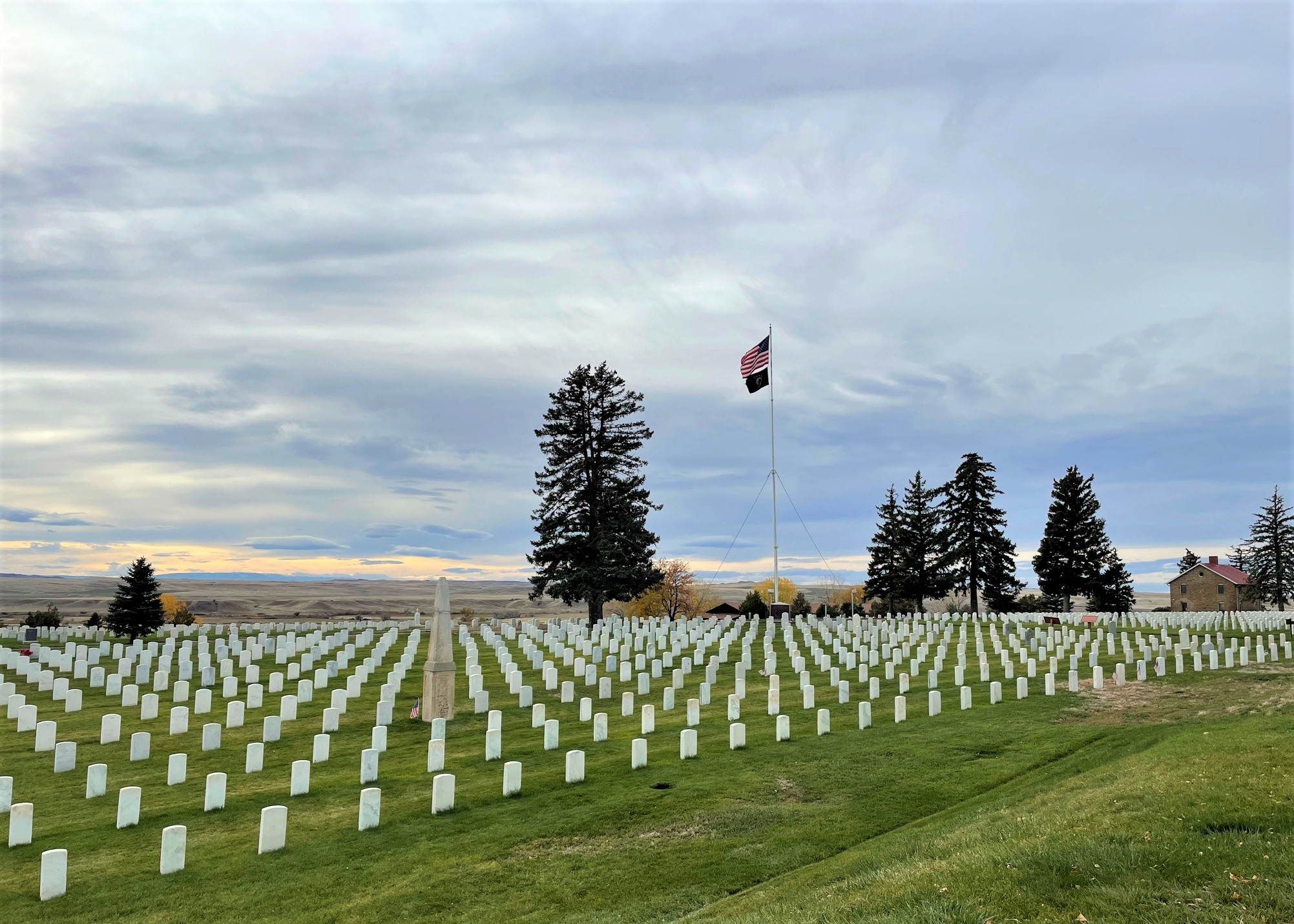Graves at Little Bighorn battlefield