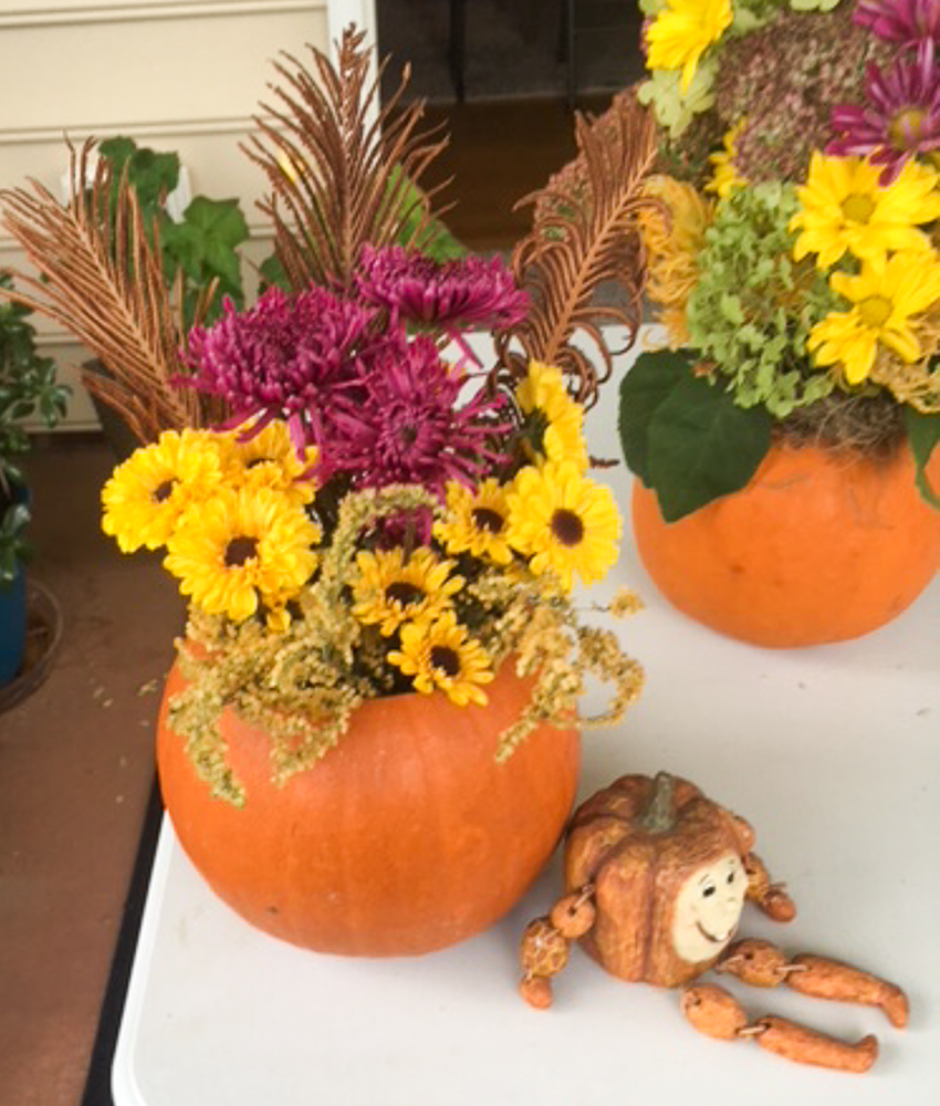 Ideas for Making Pumpkin Flower Arrangements