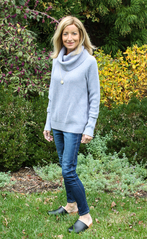 Stitch Fix Market & Spruce Sharon Cowl Neck Waffle Stich Pullover