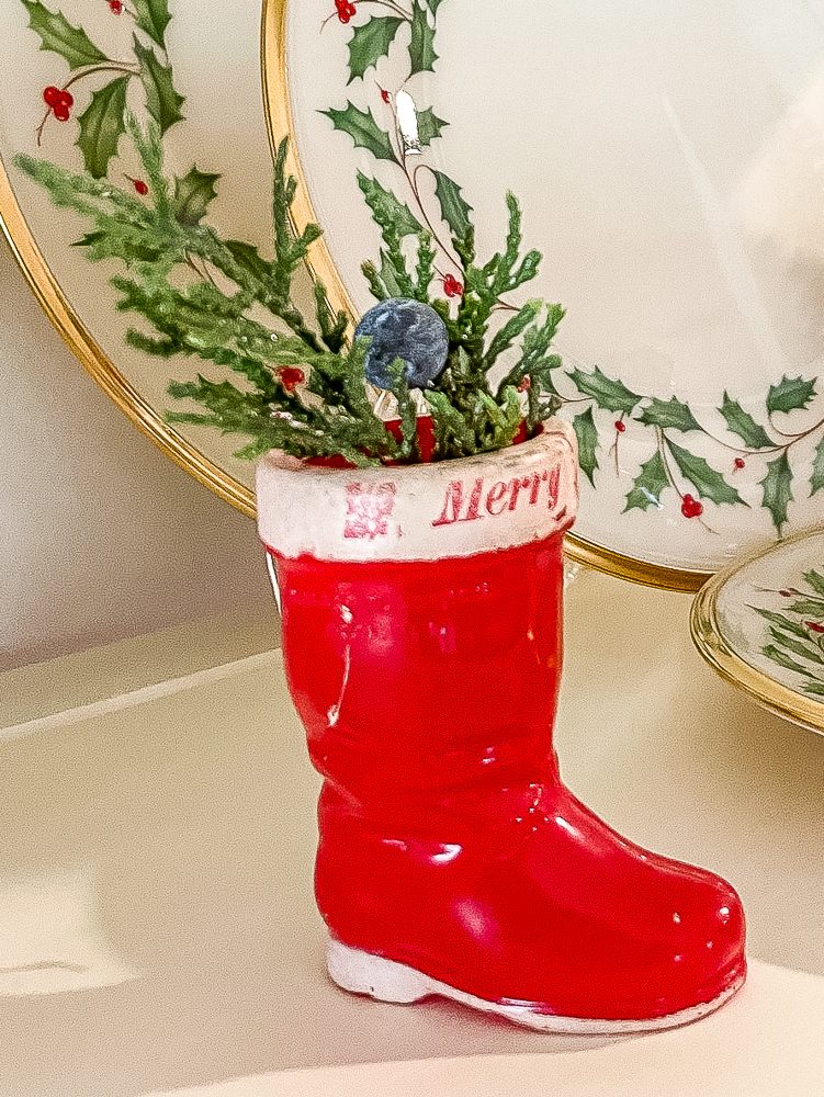 vintage Santa boot