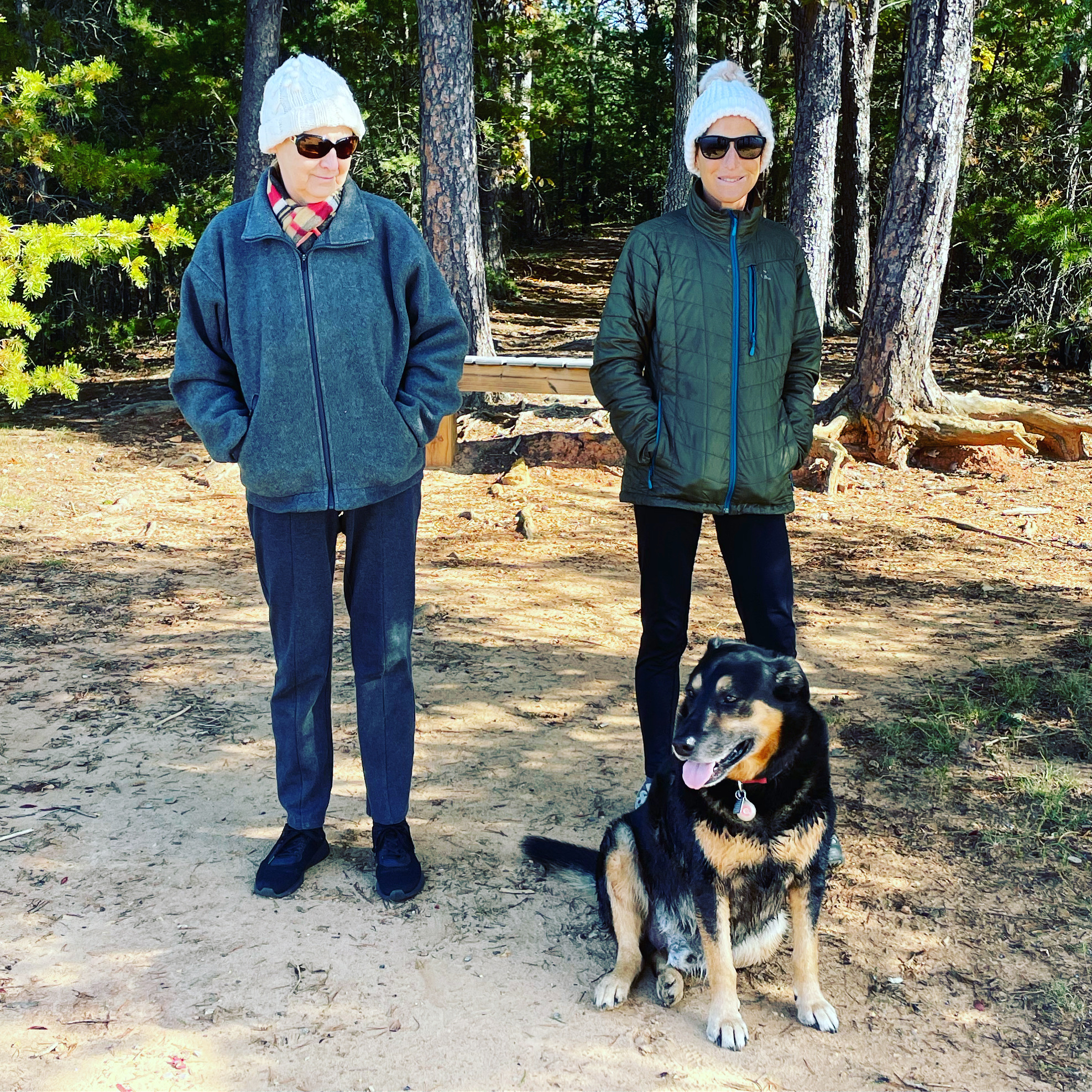 Dog with his mom and grandmother