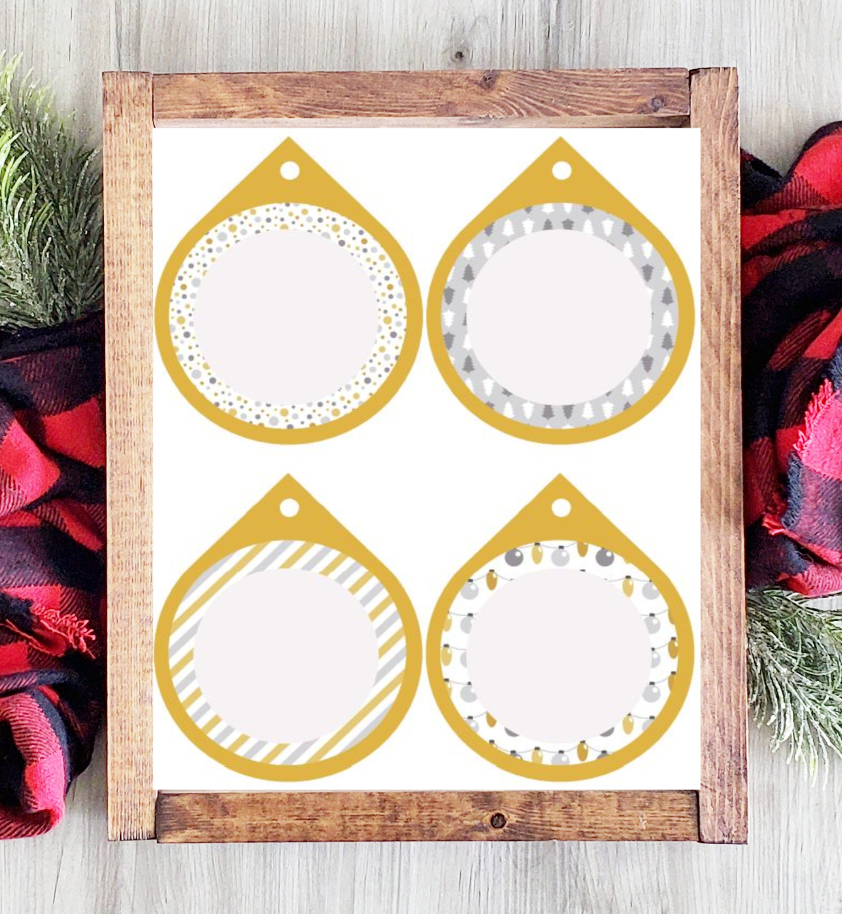 Free Printable Christmas Ornaments