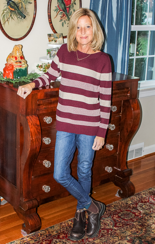 Stitch Fix Market & Spruce Tawnee Cotton Blend Waffle Stitch Pullover