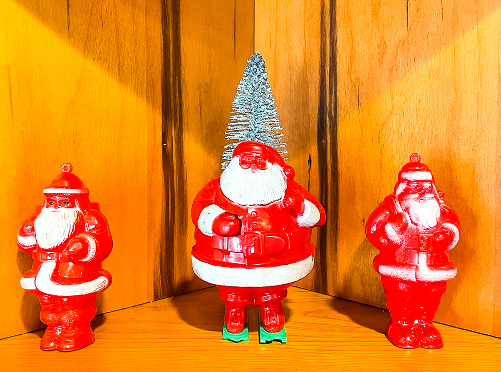 Vintage Santa candy holders