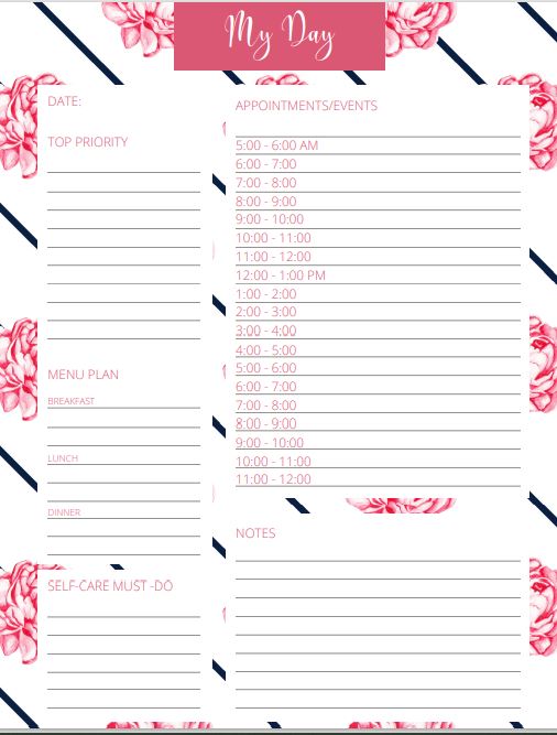 17 Free Printable Organizational Pages