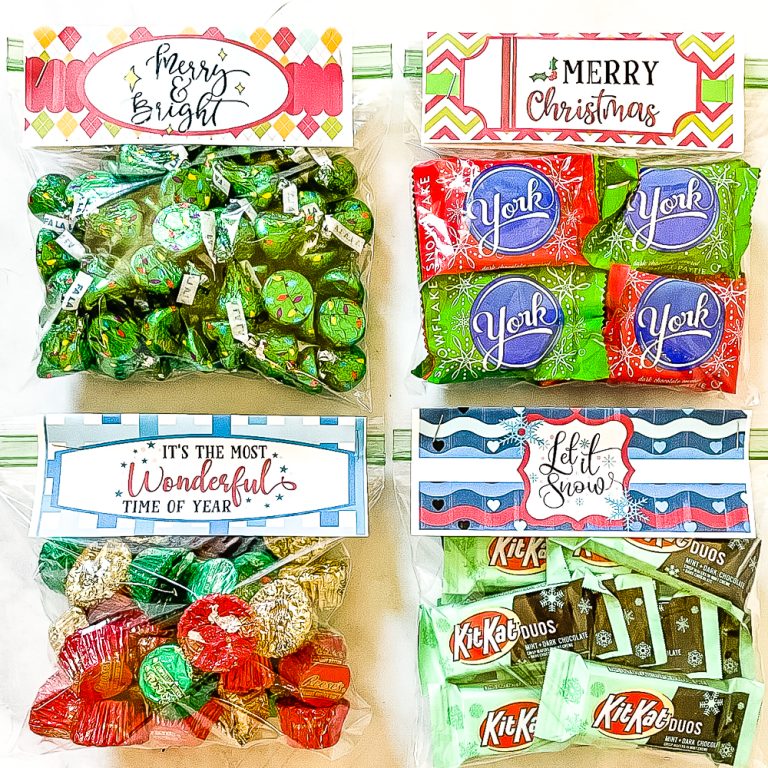 Free Printable Christmas Bag Toppers
