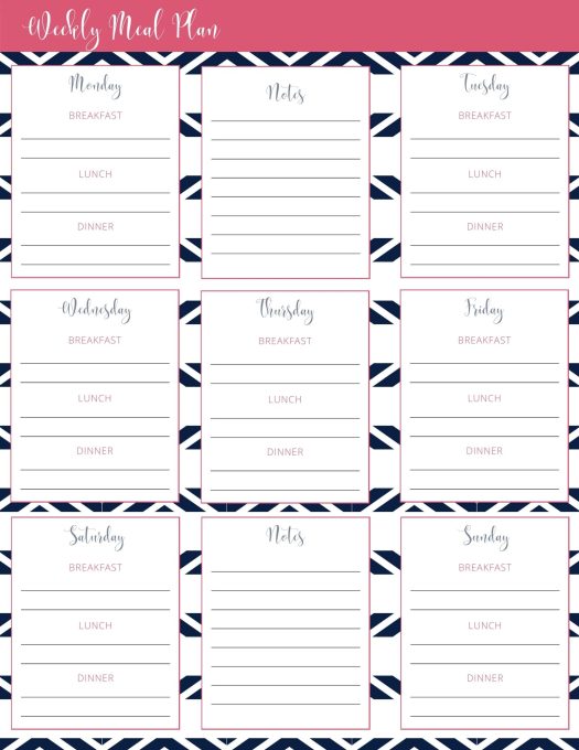 17 Free Printable Organizational Pages