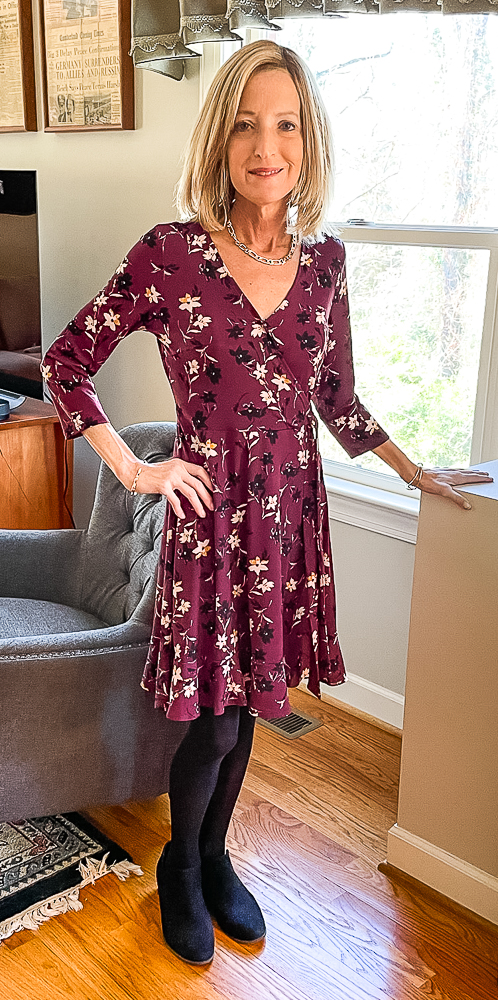 Stitch Fix Kaileigh Bobbie Knit Faux Wrap Dress