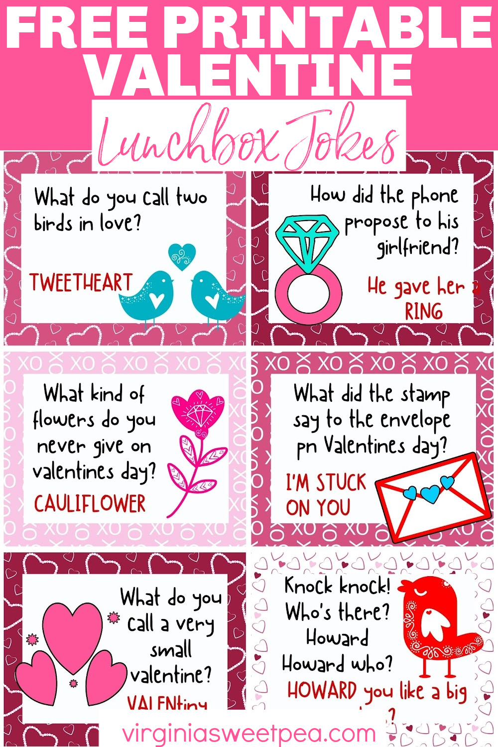 Free Printable Valentine Lunchbox Jokes