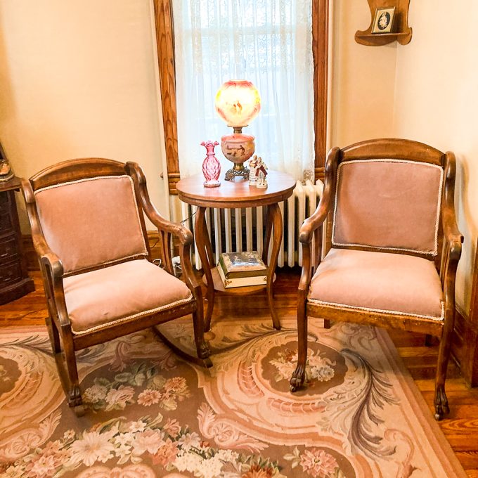 Vintage and Antique Chairs and table